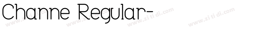 Channe Regular字体转换